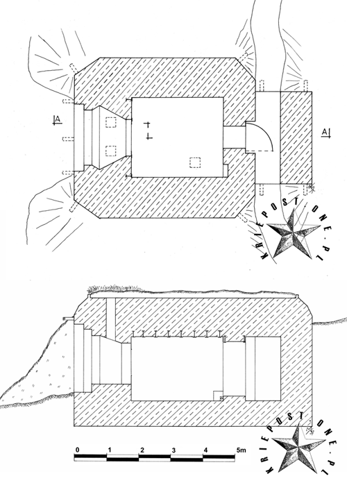 Przekroje schronu nr 11 45_dybawka